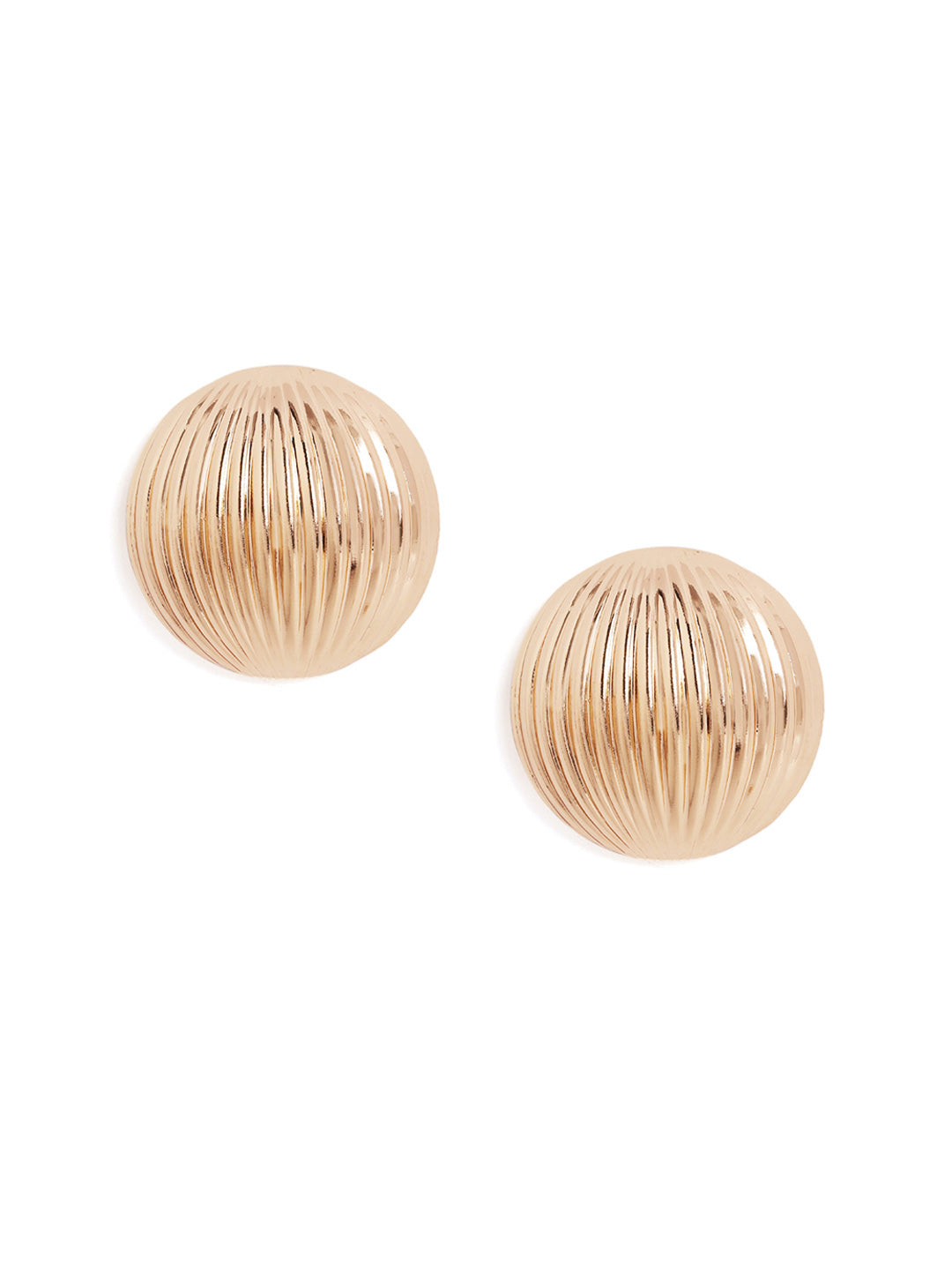 Statement Gold Plated Balls Stud Pattern earrings