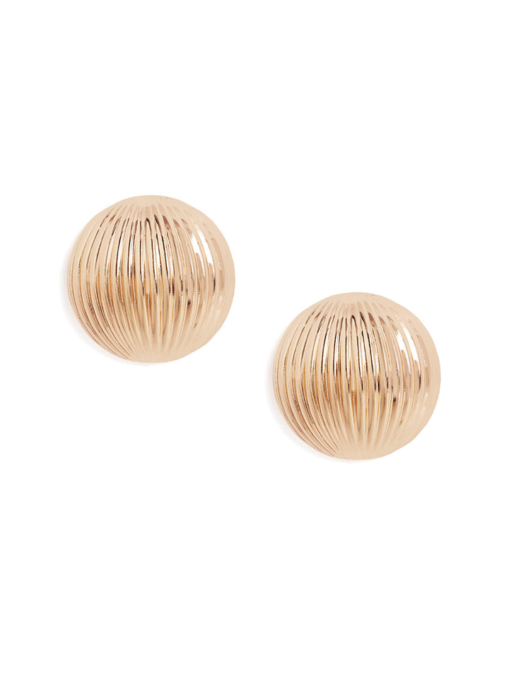 Statement Gold Plated Balls Stud Pattern earrings