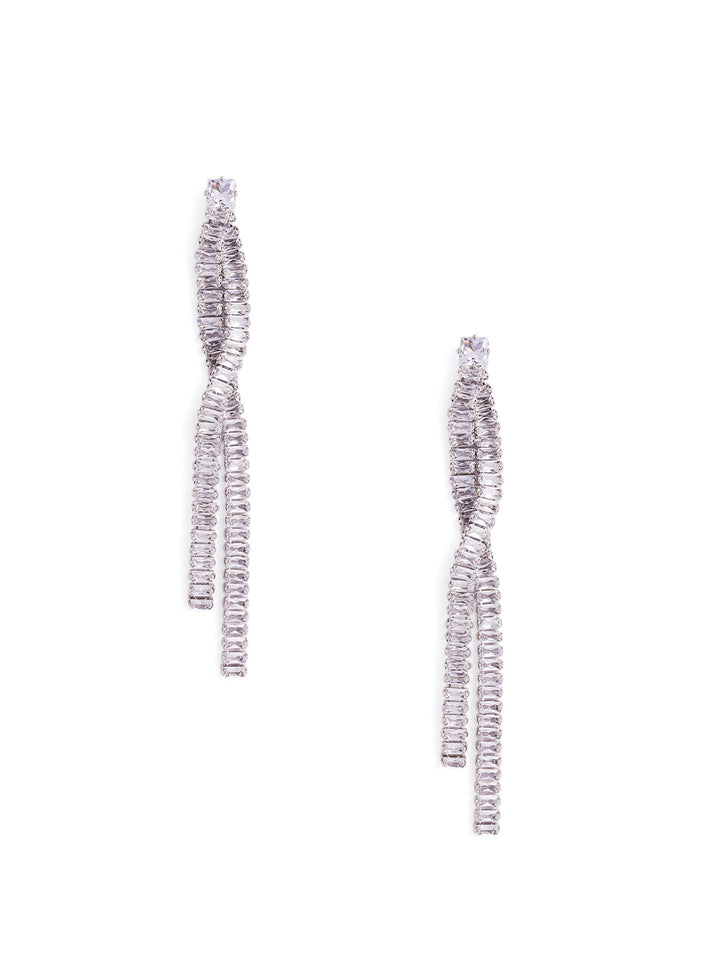 Rhinestone Fancy Elegance Danglers Statement Earrings