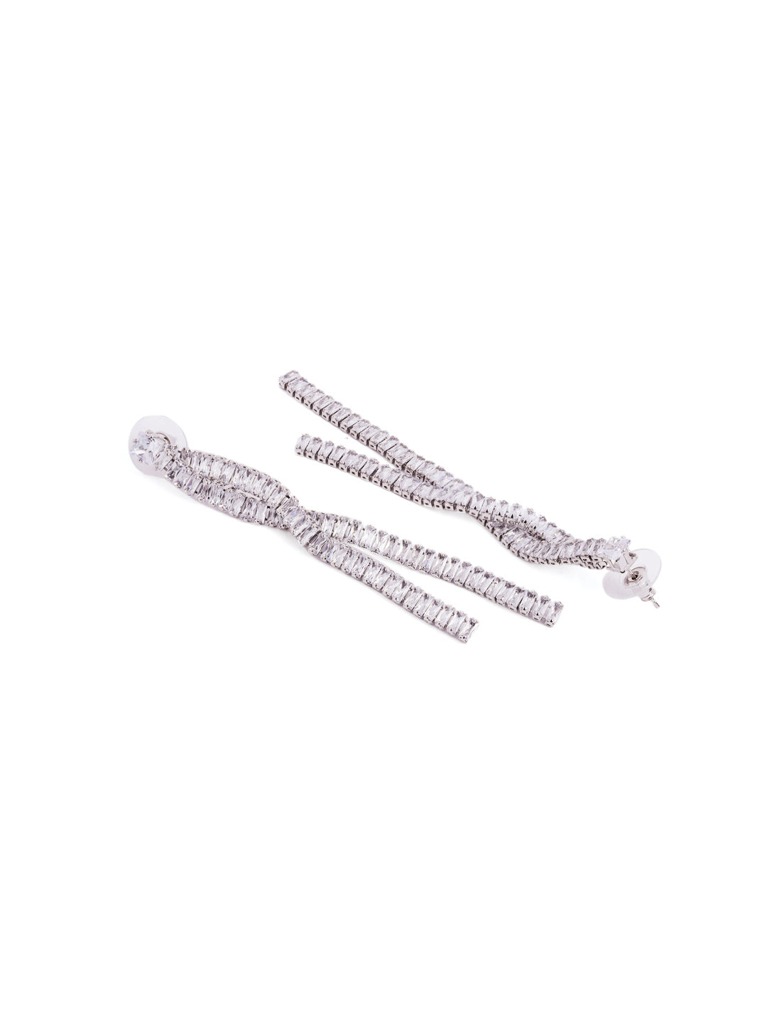 Rhinestone Fancy Elegance Danglers Statement Earrings