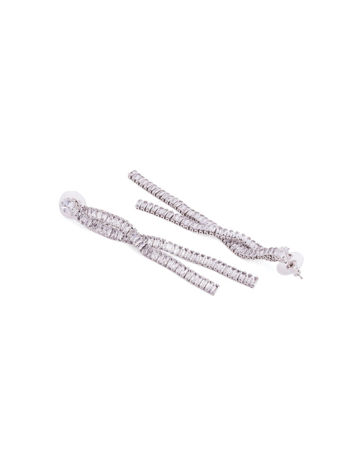 Rhinestone Fancy Elegance Danglers Statement Earrings