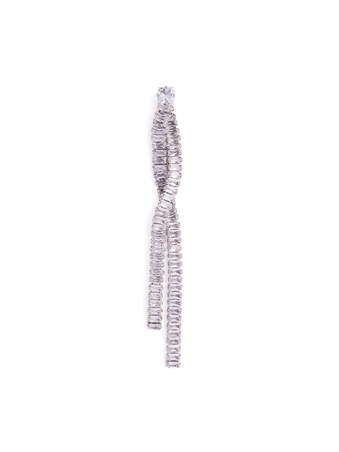 Rhinestone Fancy Elegance Danglers Statement Earrings
