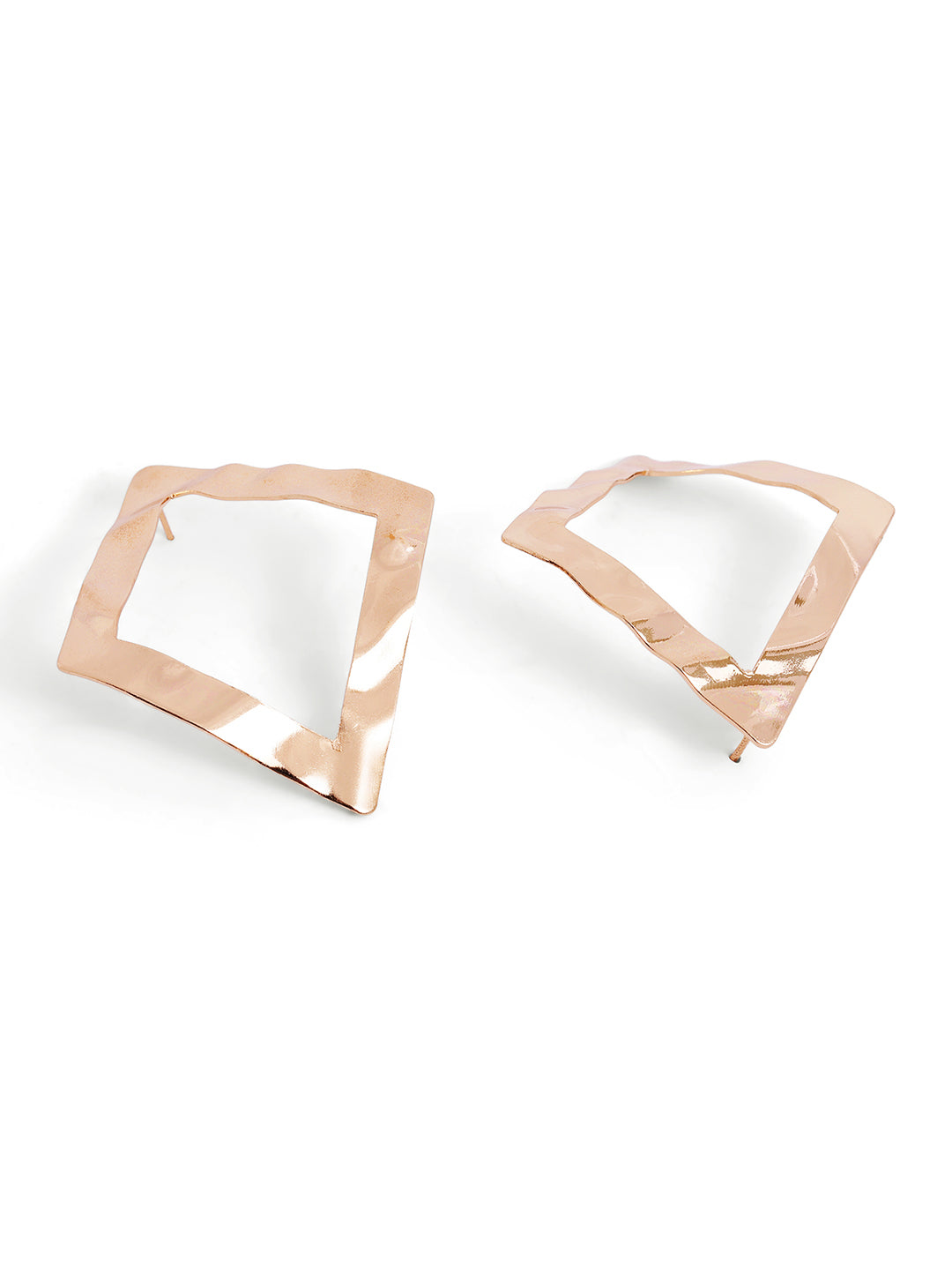 Geometry style Gold Plated Fancy Elegance Stud Earrings