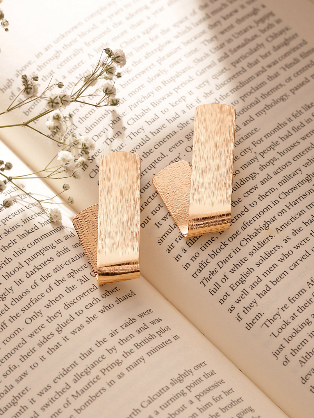 Simple Geometry Style Elegance Gold Plated Fancy Stud Earrings