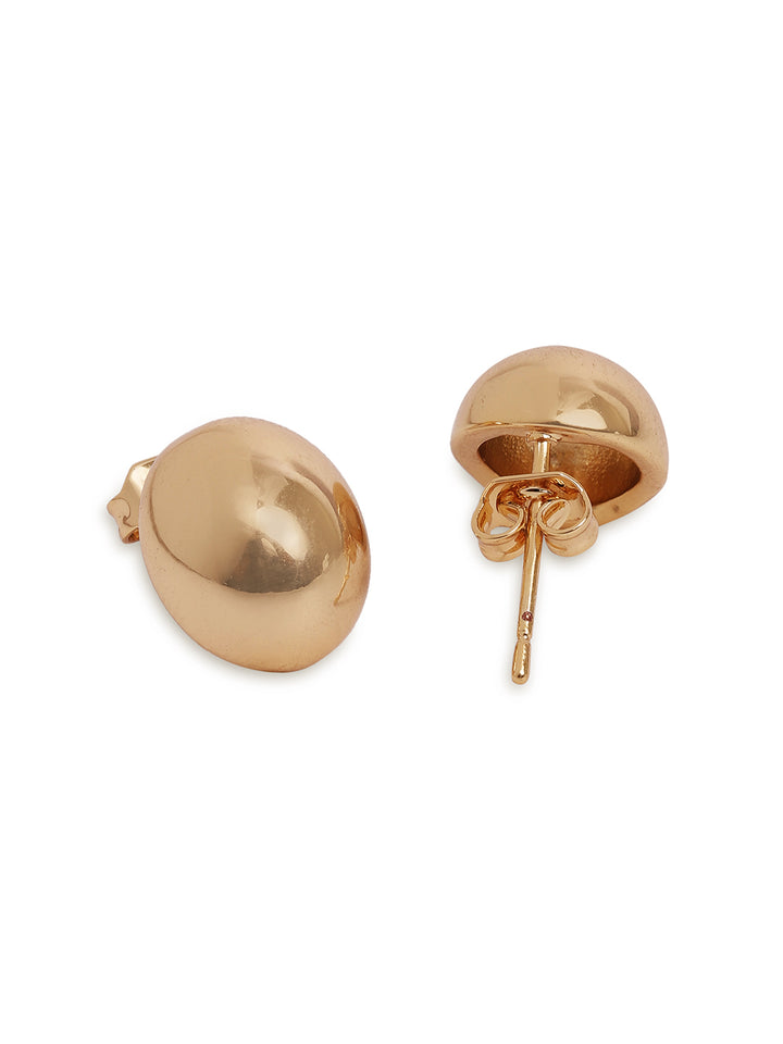 Simple Mini Gold Plated Ball Pattern Abstract Studs earrings