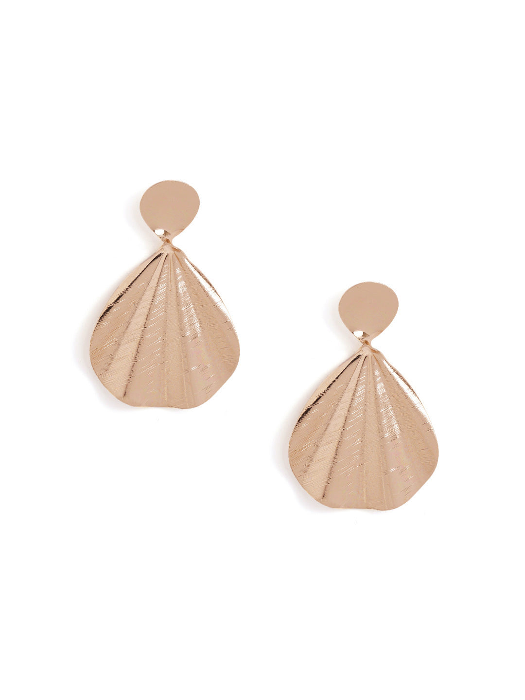 Gold Plated Statement Elegance Drop Pattern Earrings