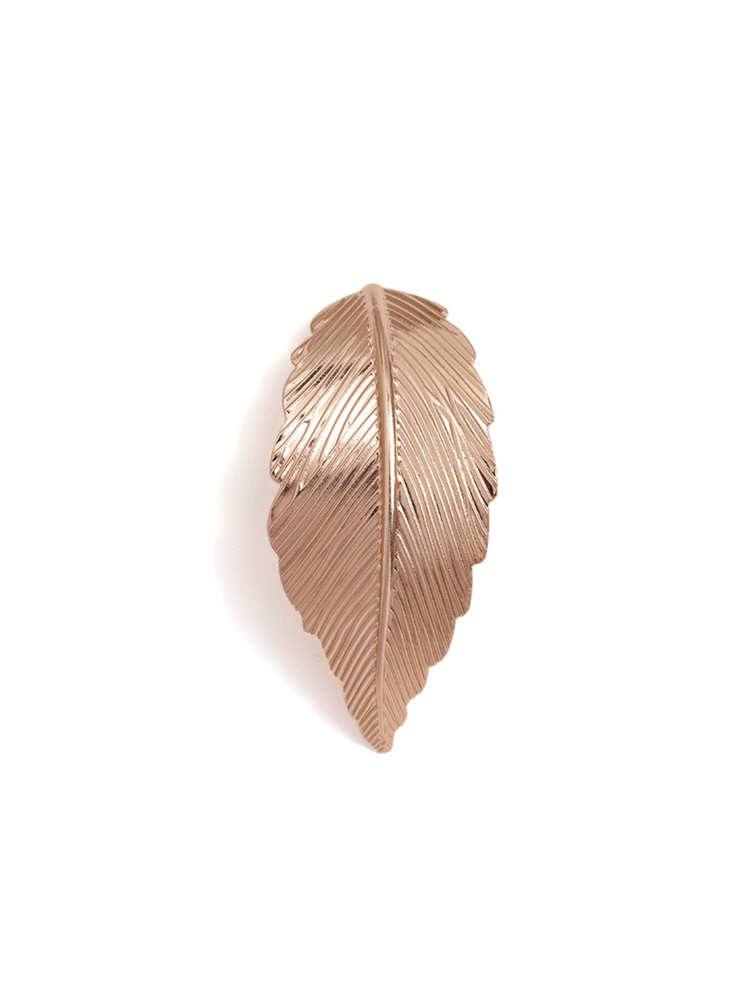 Leaf Elegance Abstract Gold Plated Stud Earrings