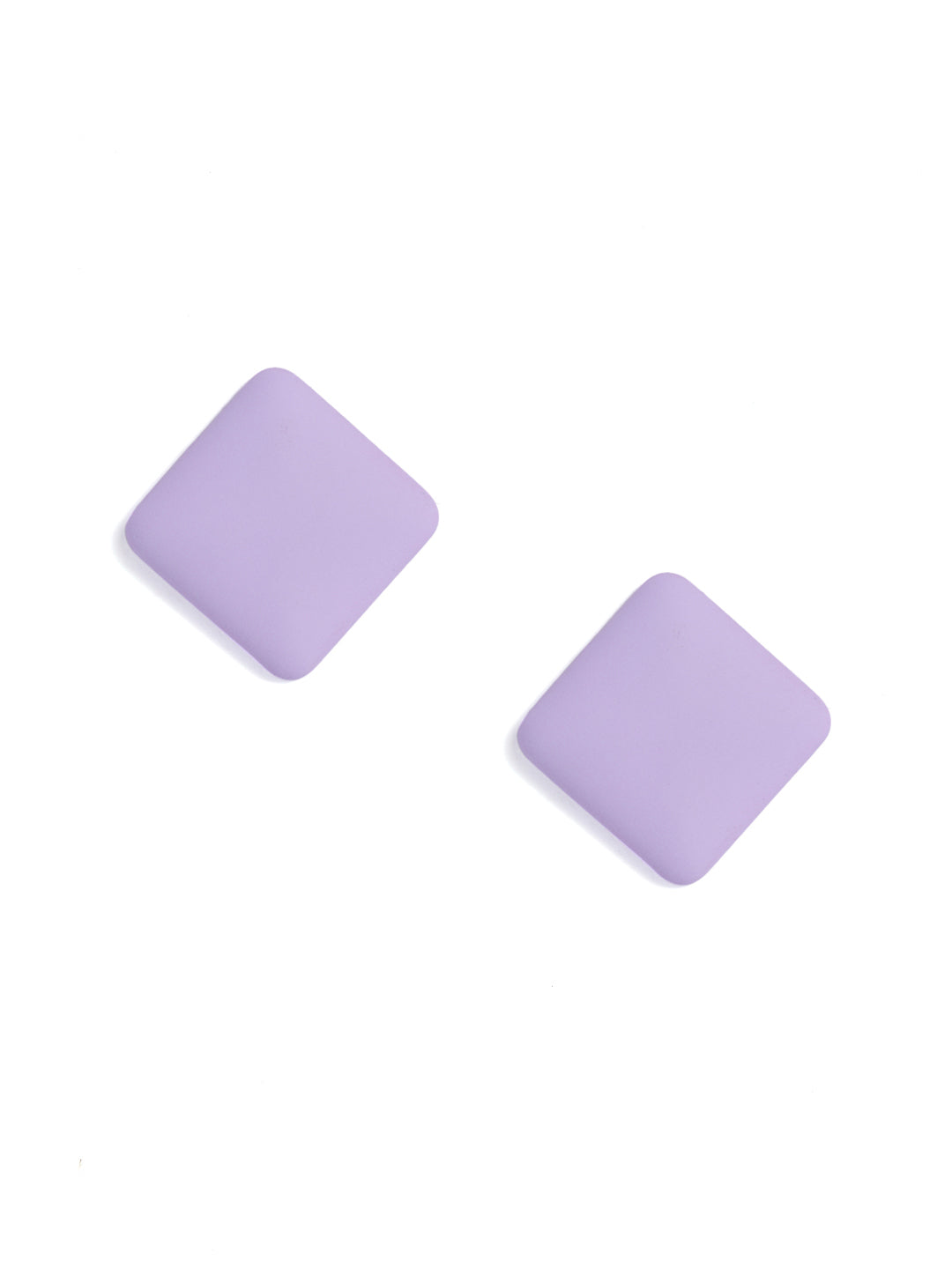 Lavender Statement Pattern Fancy Stud Earrings