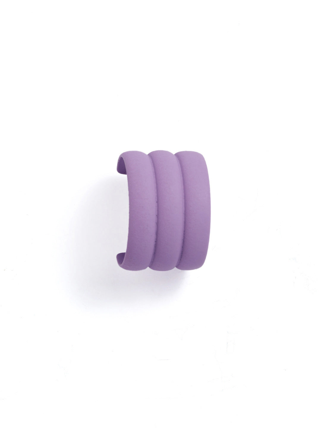 Lavender Contemporary Statement Mini Hoops Earrings