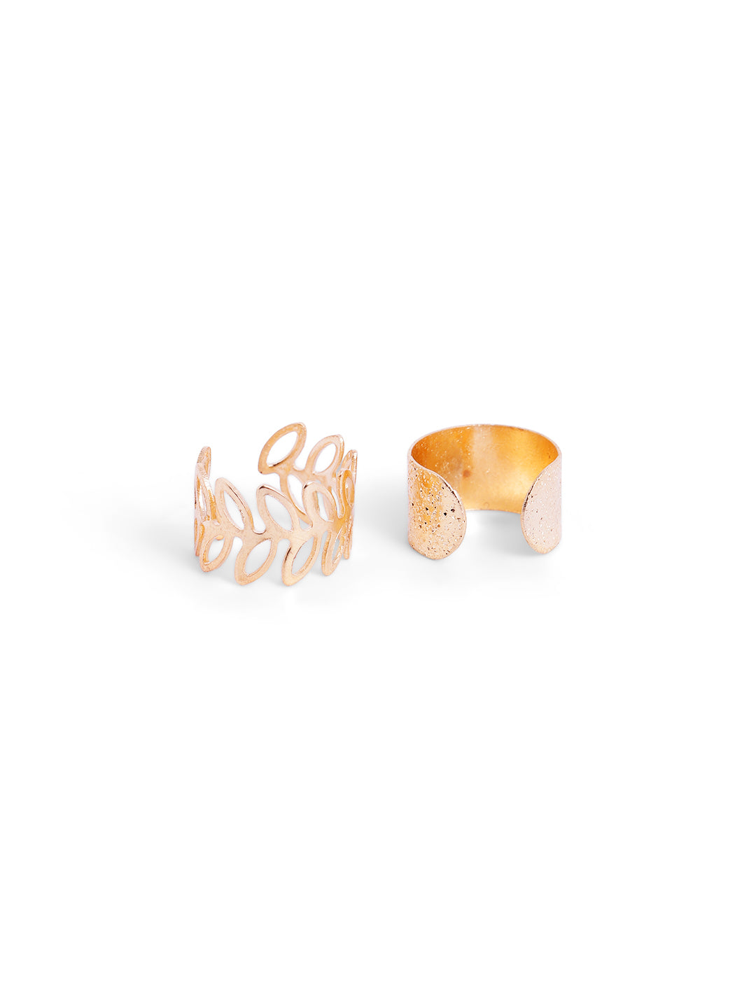 5 Pieces of Ear Cuff Gold Plated Fancy Earrings