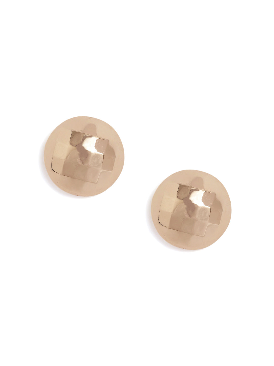 Gold Plated Elegant Ball Pattern Stud Earrings