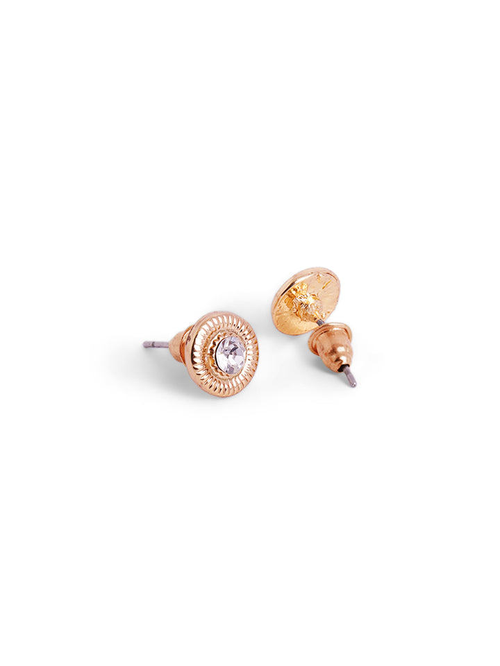 6 Pair of Gold Plated Stud and Mini Hoop Statement Earrings