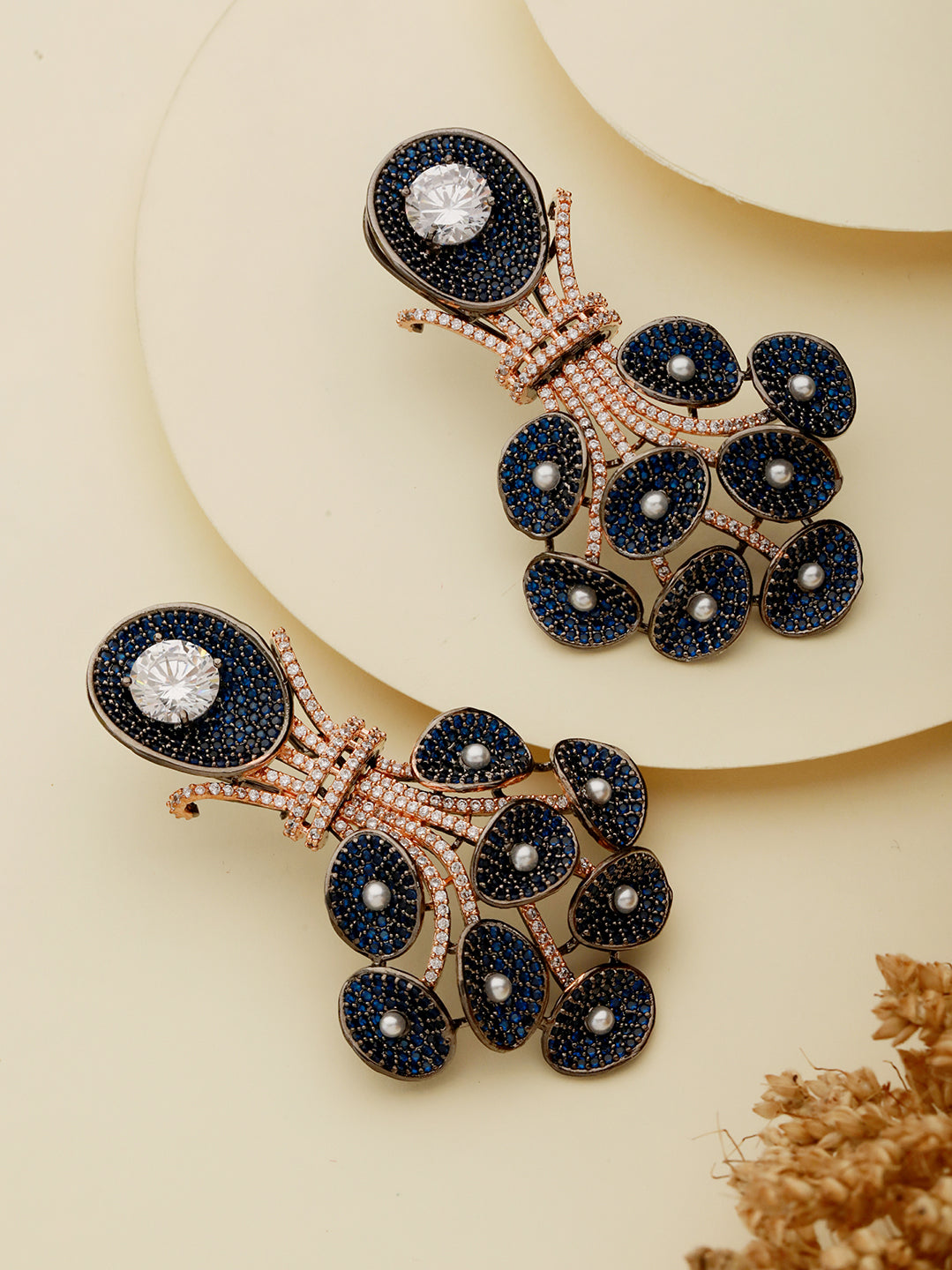 Update more than 203 dark blue colour earrings