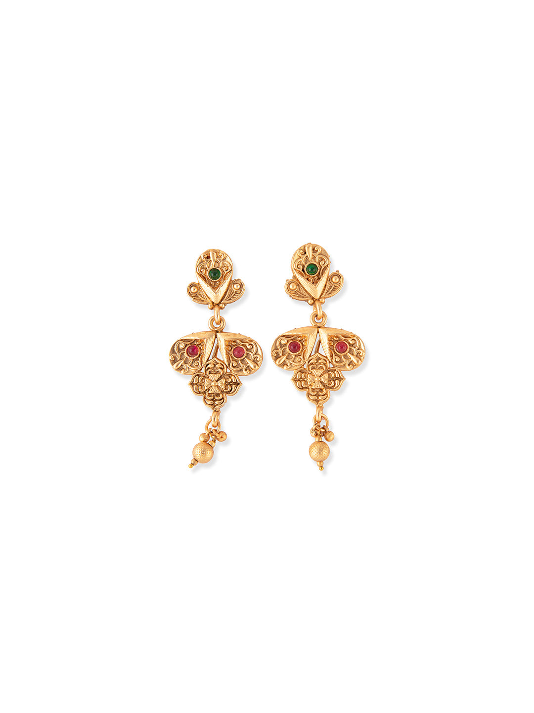 Priyaasi Gold Plated Floral Jewellery Set