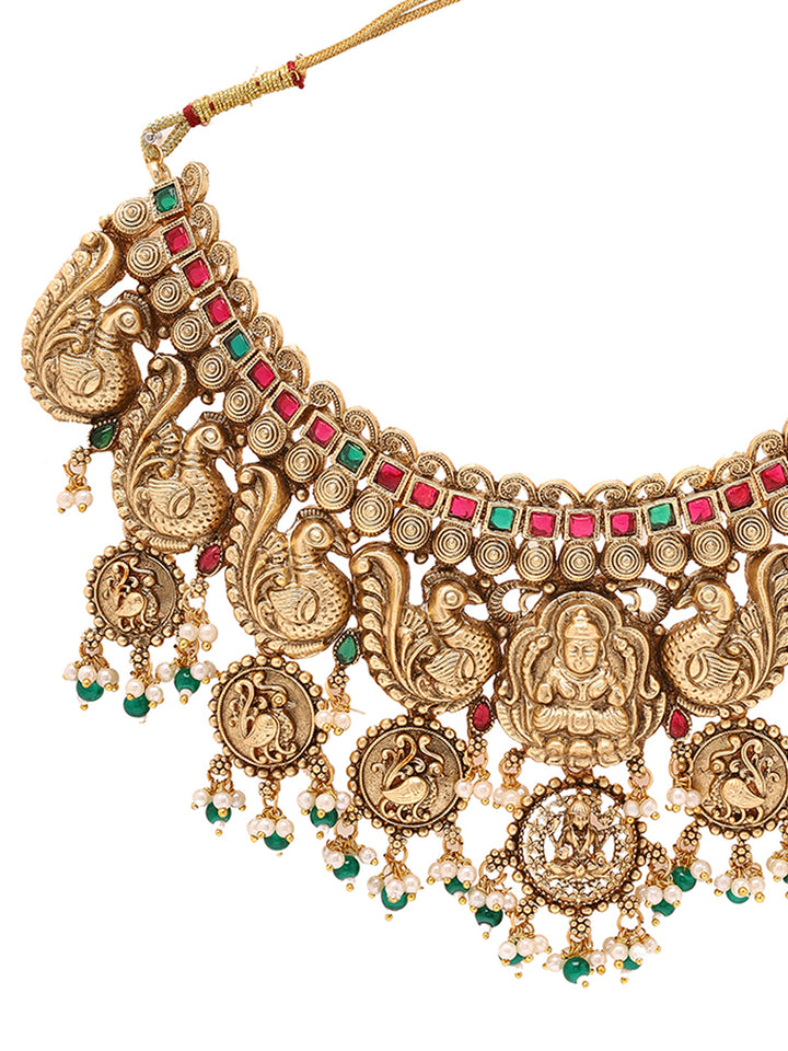 Priyaasi Traditional Temple Necklace with Earrings