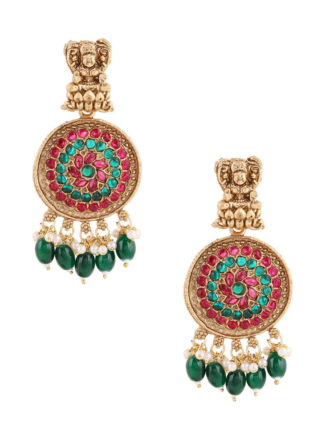 Priyaasi Temple Goddess Design Jewellery Set