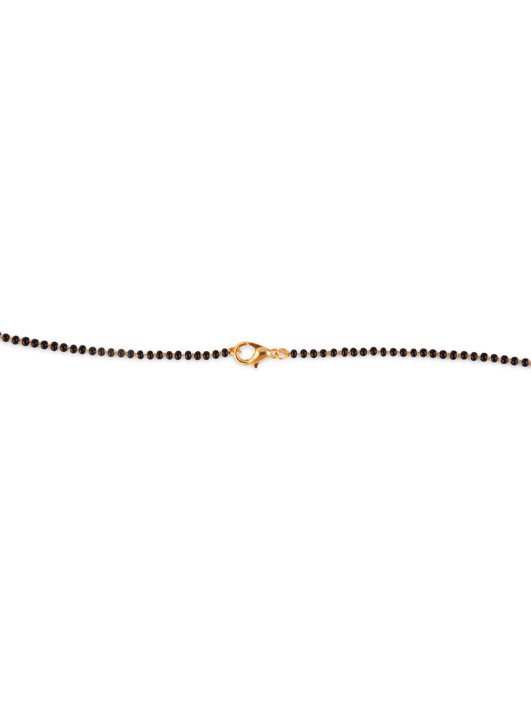 Priyaasi Gold Plated Black Beads Mangalsutra