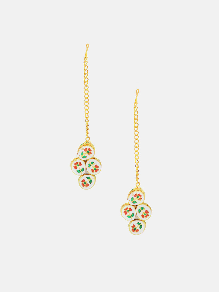 Priyaasi Mini Stylish Kundan Elegance Gold Plated Maangtika