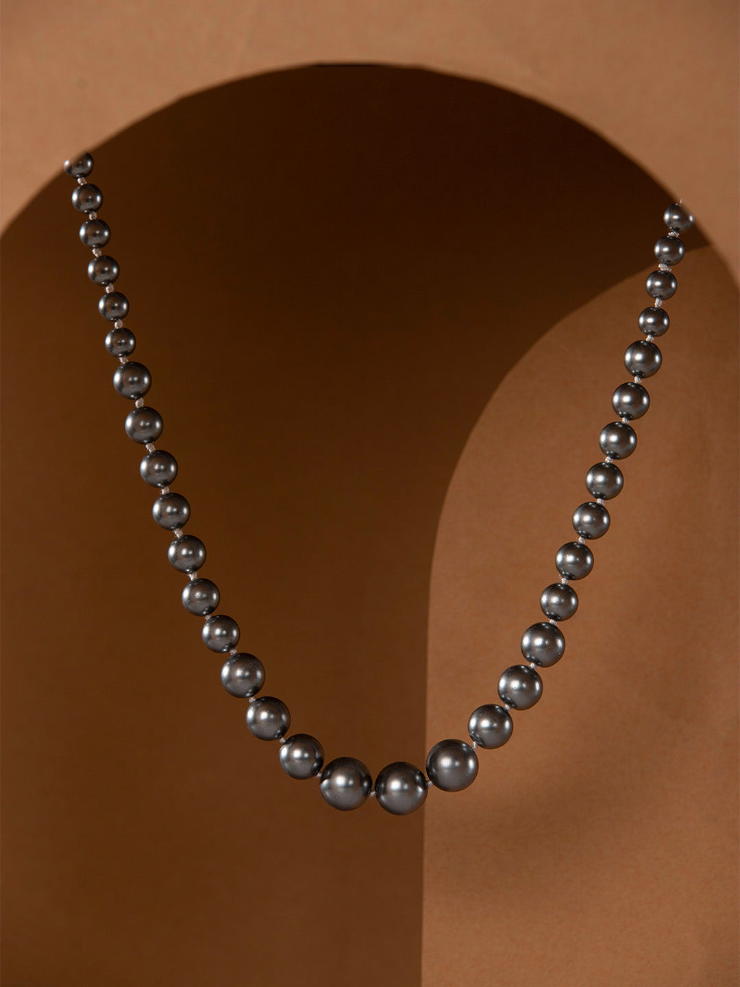 Prita by Priyaasi Grey Pearl Necklace