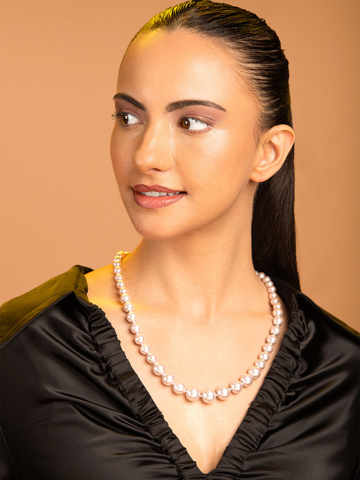 Prita by Priyaasi Pink Pearl Necklace