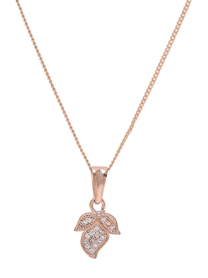 Priyaasi Radiance in Rose American Diamond Necklace