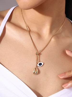 Priyaasi Evil Eye Pendant Chain Necklace