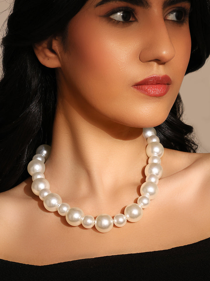 Priyaasi Classic Pearl Sqeuenced Fancy Necklace