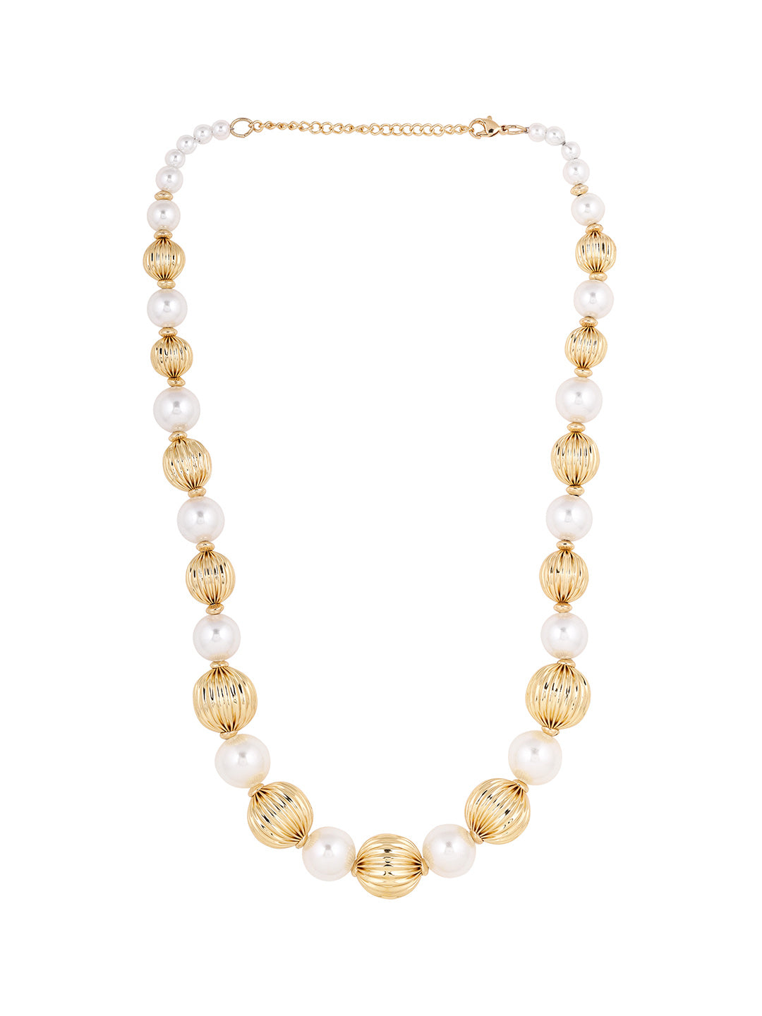 Priyaasi Pearl Gold balls Gold Plated Fashiony Necklace