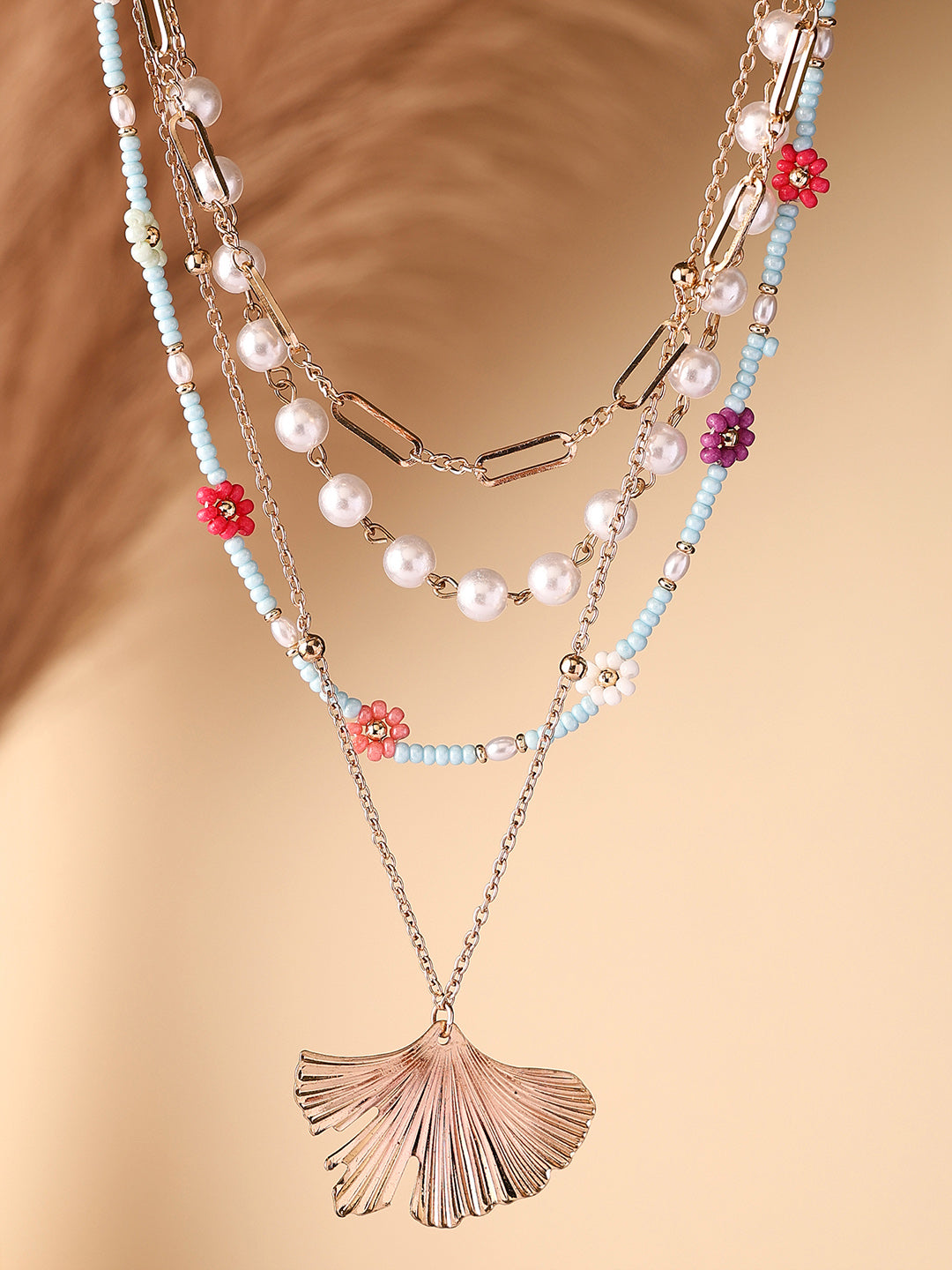 Priyaasi Gold Plated Beads Necklace
