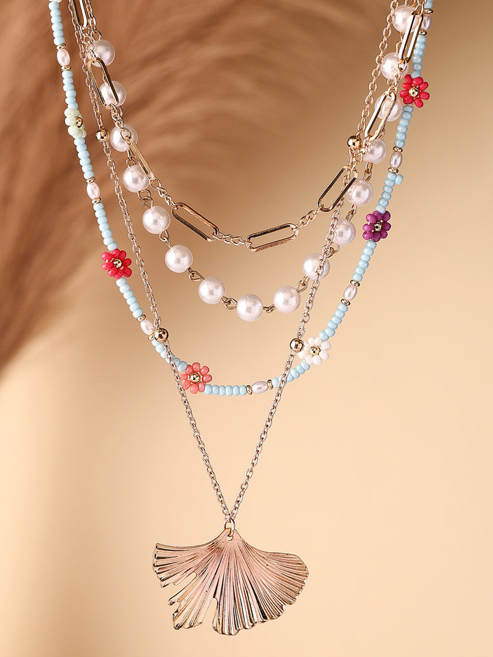 Priyaasi Gold Plated Beads Necklace