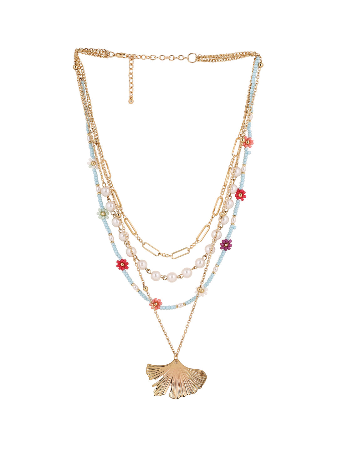 Priyaasi Gold Plated Beads Necklace