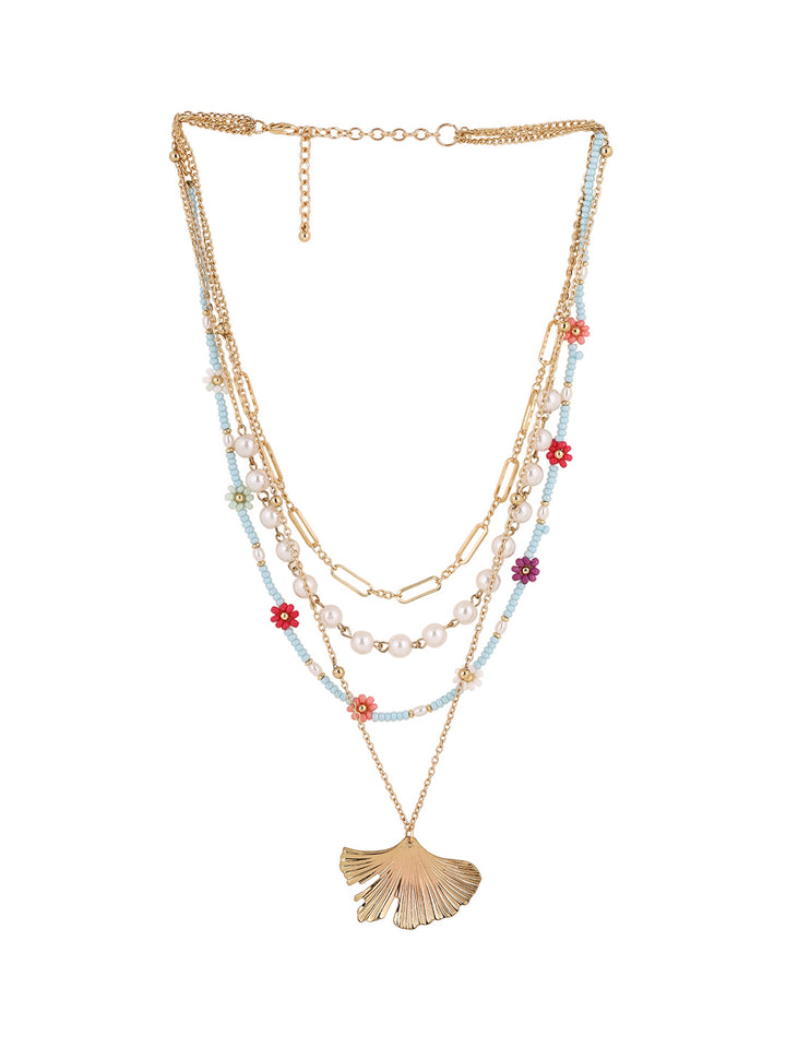 Priyaasi Gold Plated Beads Necklace