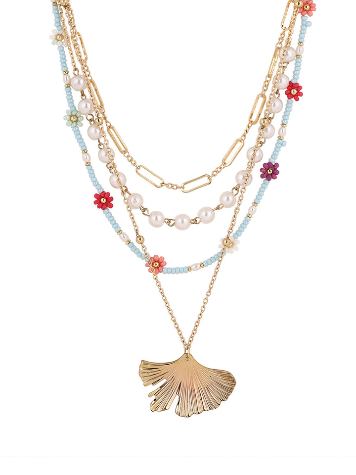 Priyaasi Gold Plated Beads Necklace