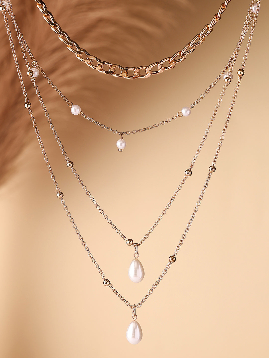 Priyaasi Gold Plated Pearl Necklace