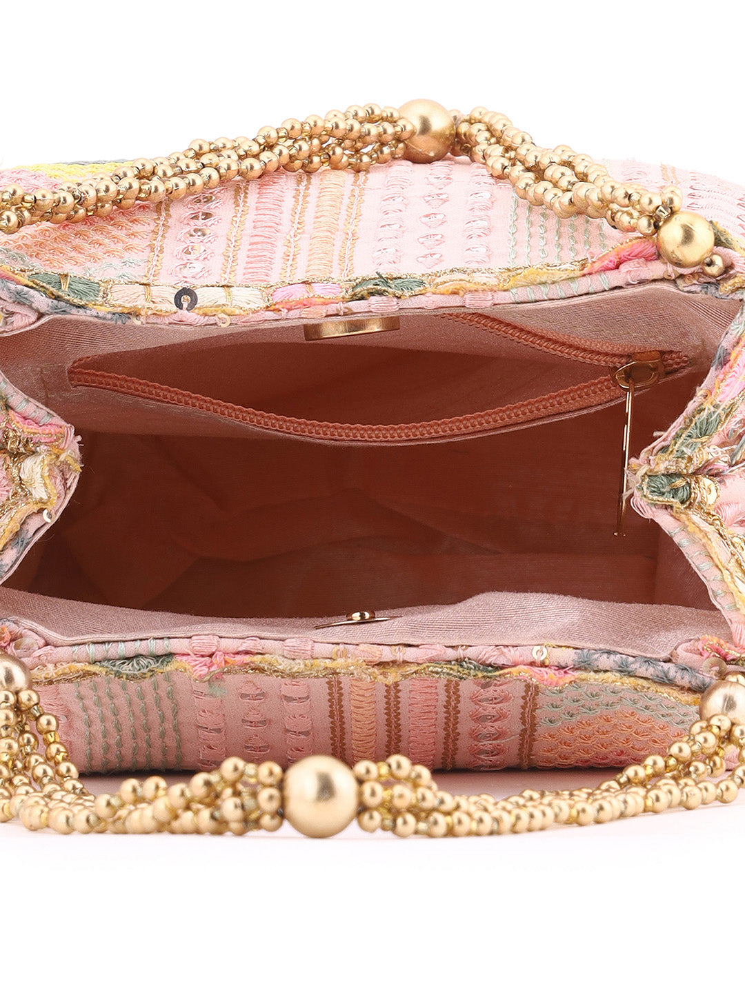 Priyaasi Baby Pink Simple Handy Designary Potli Bag