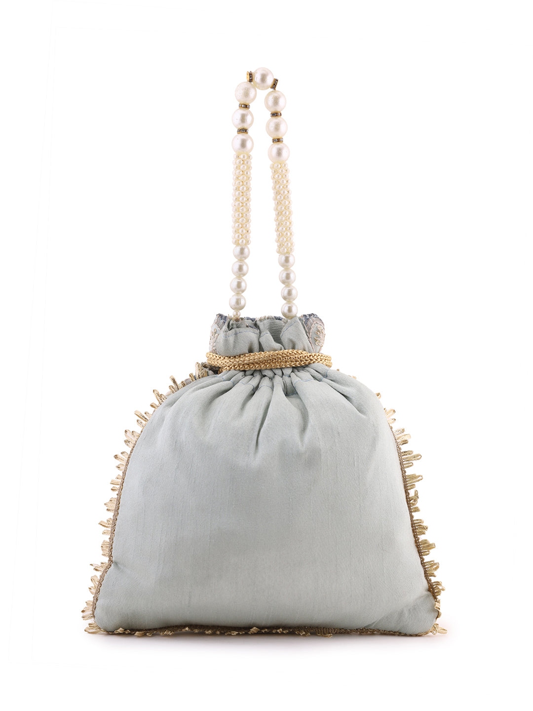 Priyaasi Embroidery Multicolor Thread Designed Potli Bag