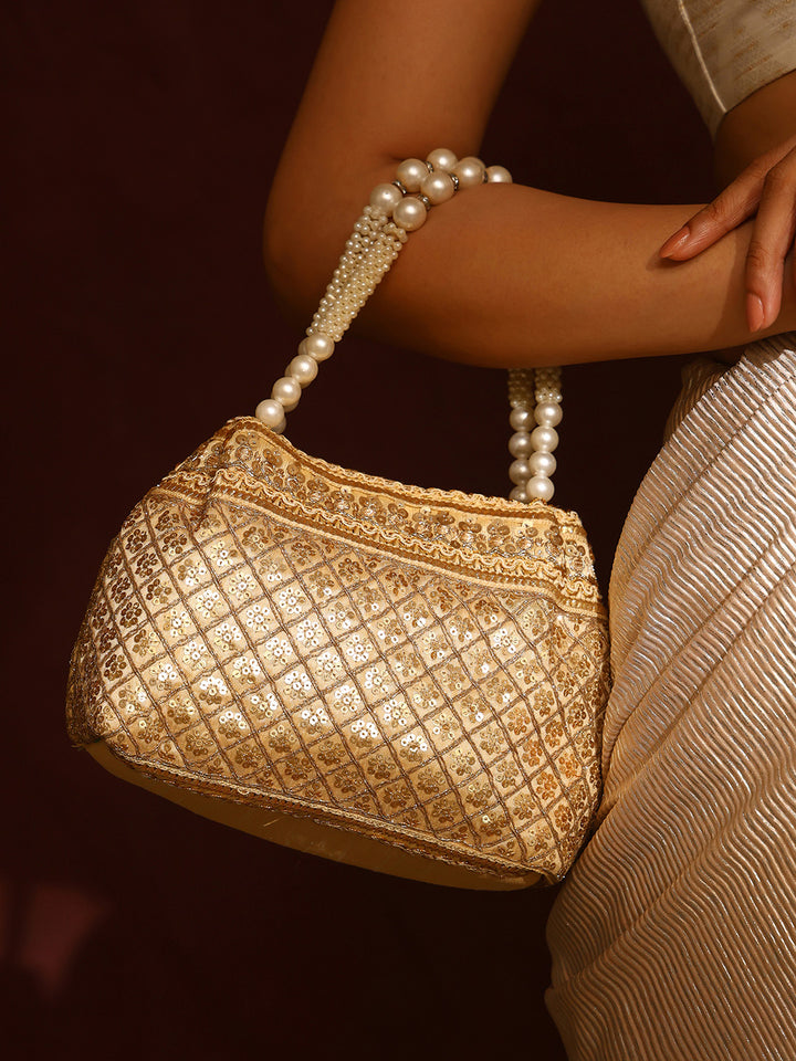 Priyaasi Classic Gold Designary Potli Bag