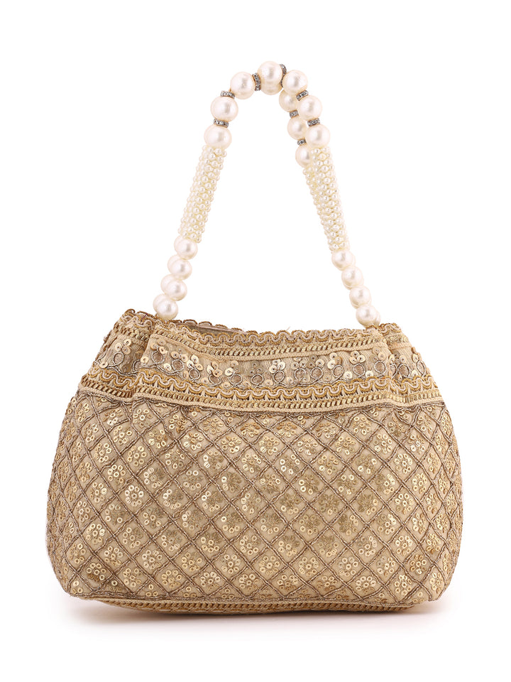 Priyaasi Classic Gold Designary Potli Bag