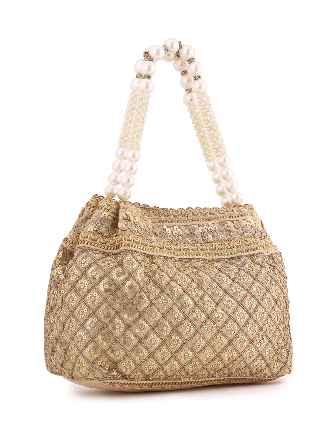 Priyaasi Classic Gold Designary Potli Bag