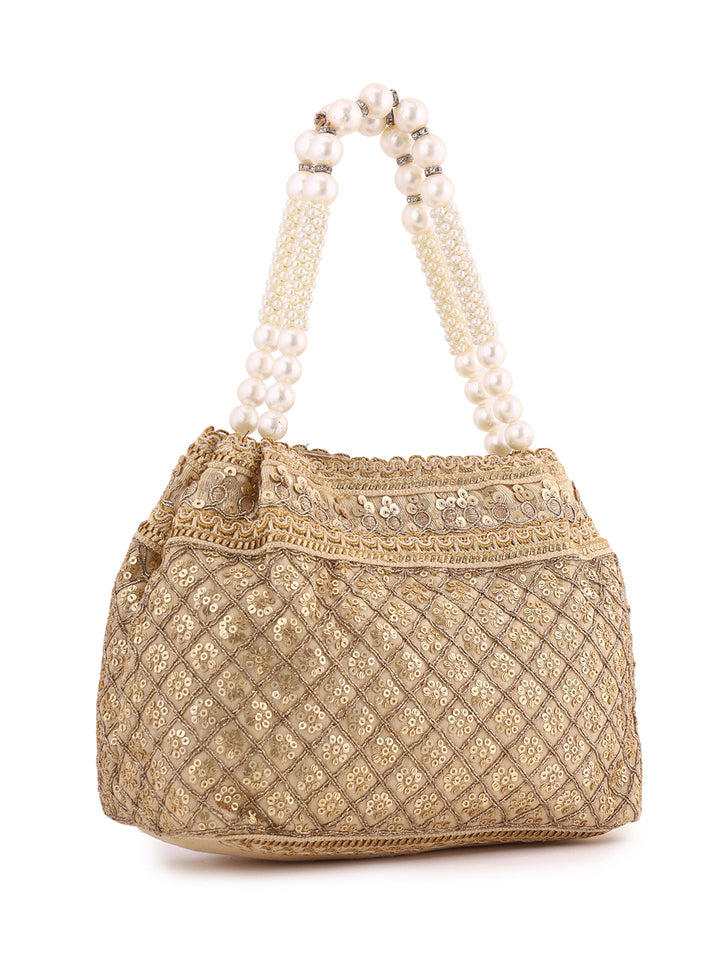 Priyaasi Classic Gold Designary Potli Bag