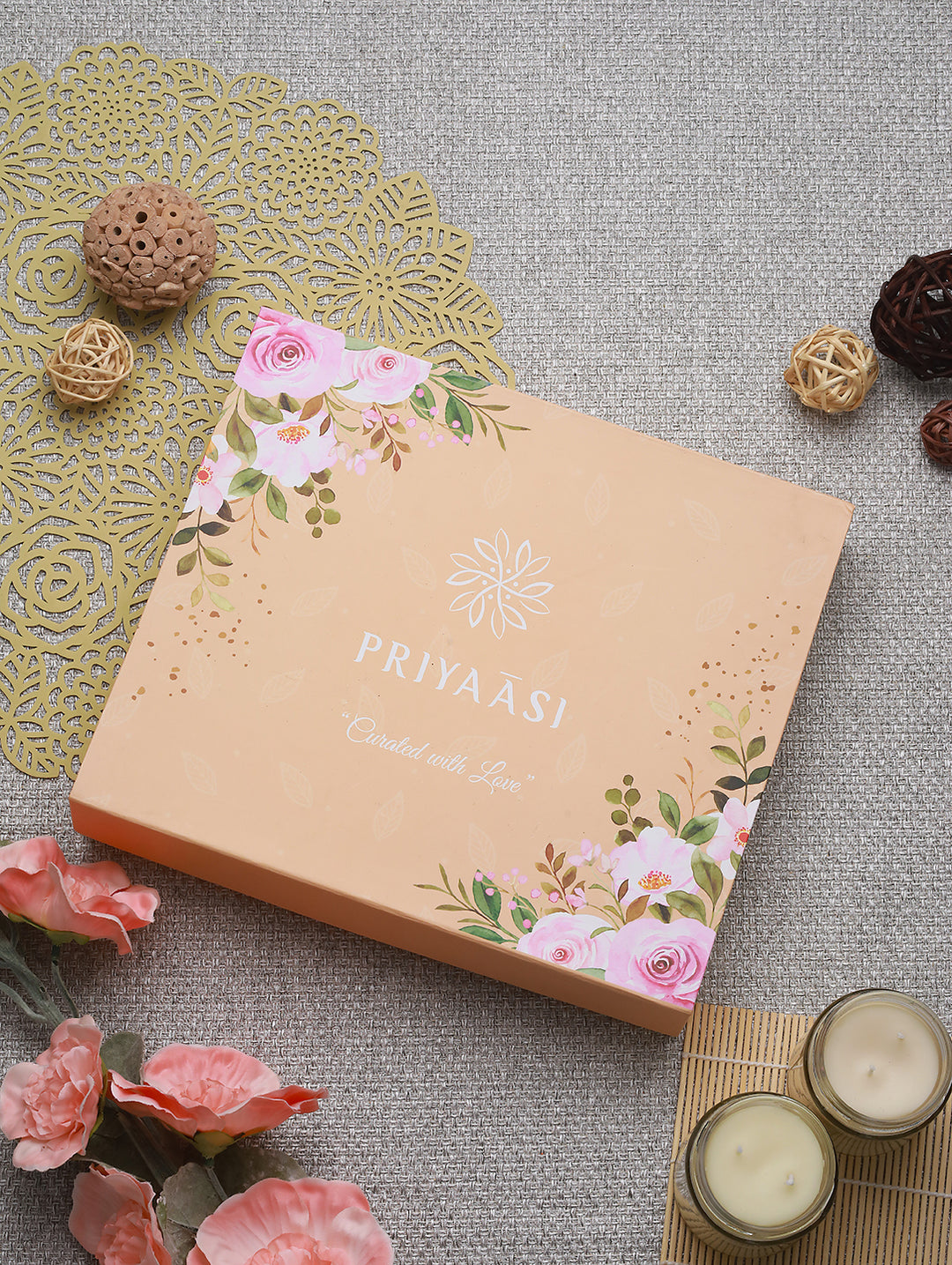Solitaire Story - Peach Priyaasi Gift Box