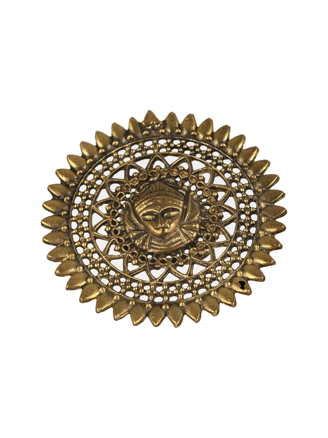 Priyaasi Statement Mummy Motif Oxidised Gold-Plated Ring