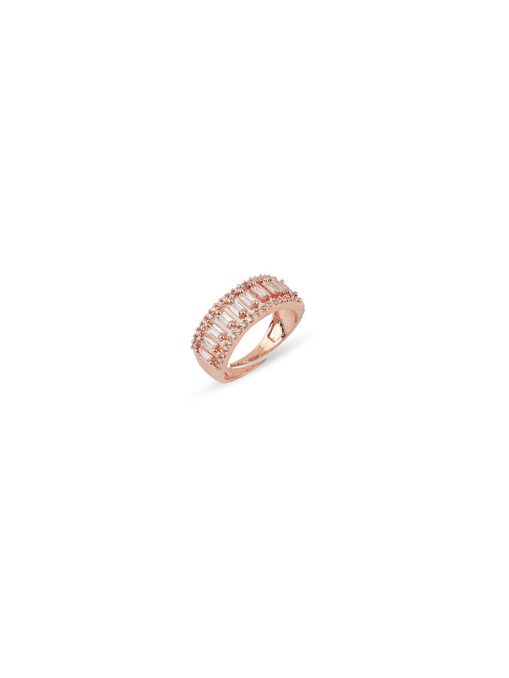 Priyaasi Gold Plated Rose Gold Ring