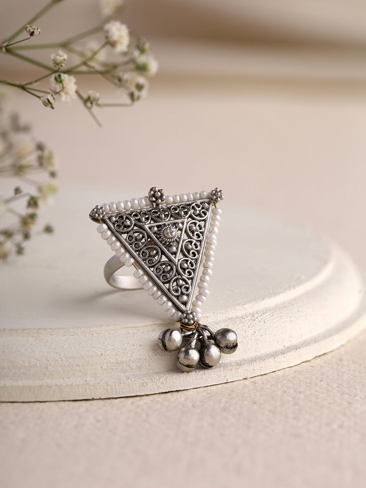 Priyaasi Allure of the Triangle-Shaped Ring