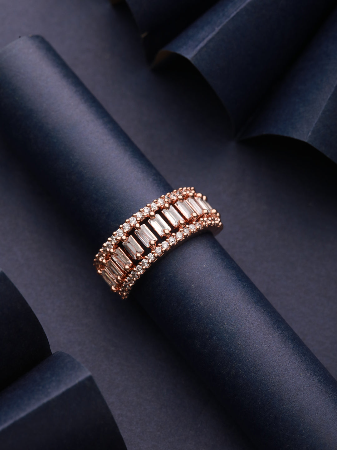 Priyaasi Gold Plated Rose Gold Ring