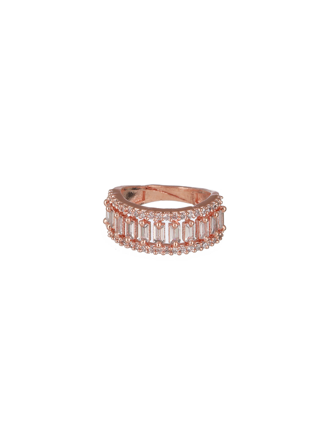 Priyaasi Gold Plated Rose Gold Ring