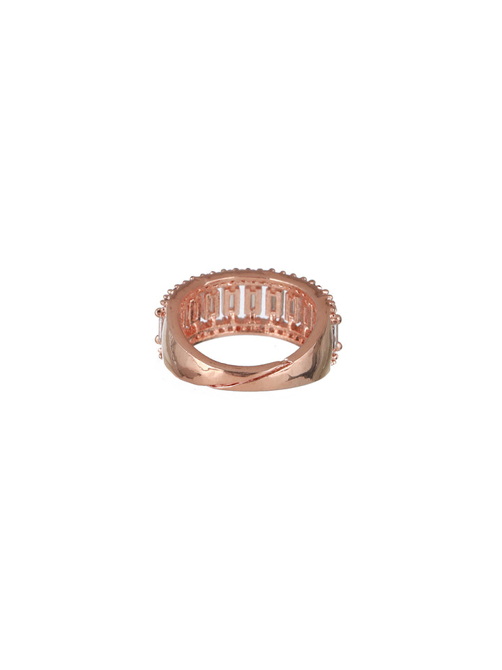 Priyaasi Gold Plated Rose Gold Ring