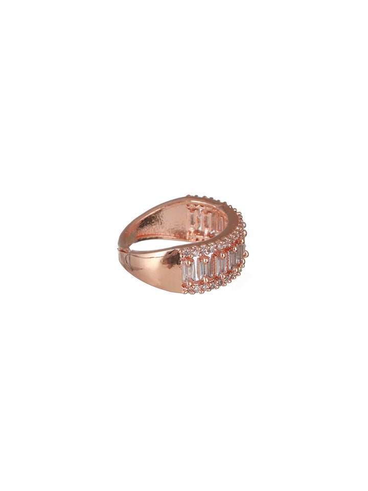 Priyaasi Gold Plated Rose Gold Ring