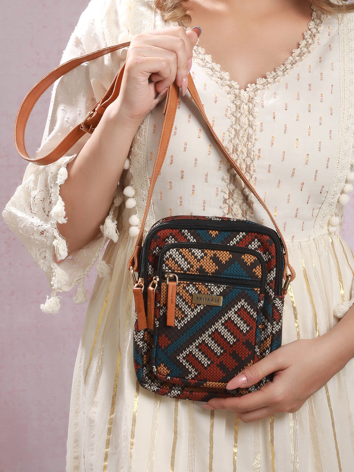 Pretty Petite Multicolor Crossbody Sling Bag