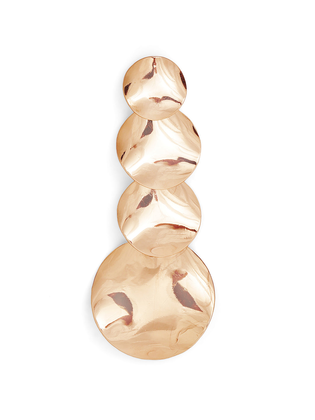 Priyaasi Gold Plated Brass Solid Drop Earrings